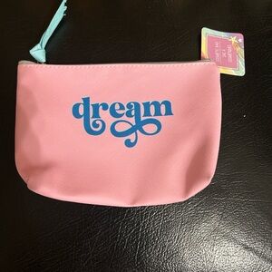 Pink “Dream” Makeup / Cosmetic Zipper Bag | New
